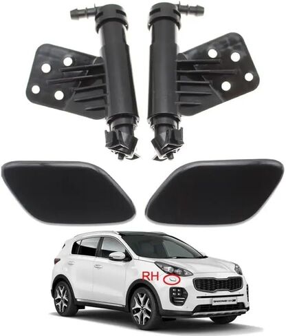 1 مجموعة من Kia Sportage IV KX5 2016 2017 2018 2019 Front Headher Gasher Moasse Pray Pray Proof+ Cover Cap 98672F1000 in Saudi Arabia