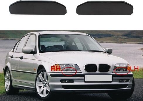 2pcs Front Bumper Headlight Washer Spray Nozzle Jet Cover Cap for BMW 3 Series E46 316 318 320 323 325 328 61677066842 61677066841 in Saudi Arabia
