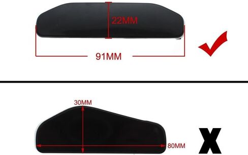2pcs Front Bumper Headlight Washer Spray Nozzle Jet Cover Cap for BMW 3 Series E46 316 318 320 323 325 328 61677066842 61677066841 in Saudi Arabia