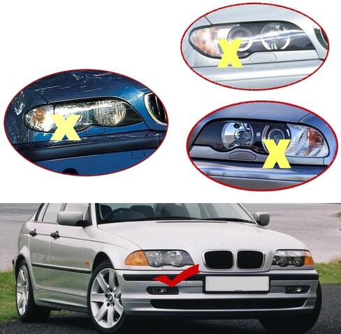 2pcs Front Bumper Headlight Washer Spray Nozzle Jet Cover Cap for BMW 3 Series E46 316 318 320 323 325 328 61677066842 61677066841 in Saudi Arabia