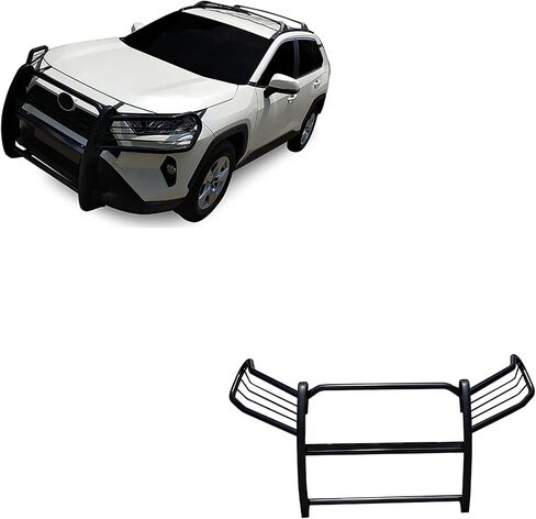 Black Horse Grille brush Bumper Guard Modular Black Compatible with 2019-2024 Toyota RAV4-17A093904MA in Saudi Arabia