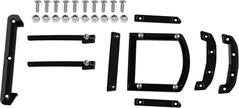 Protection Kit(Hood Skid, Roof Skid, Roll Bars and Rear Skid) Compatible with Tra-xxas Mini Maxx Body,Black in Saudi Arabia