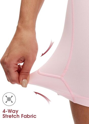 NANJI High Waisted Shorts with Pockets for Women - Buttery Soft Athletic Stretch Biker Shorts Casual, Workout, Running, Gym in Saudi Arabia