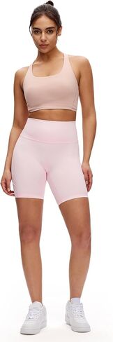 NANJI High Waisted Shorts with Pockets for Women - Buttery Soft Athletic Stretch Biker Shorts Casual, Workout, Running, Gym in Saudi Arabia