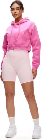 NANJI High Waisted Shorts with Pockets for Women - Buttery Soft Athletic Stretch Biker Shorts Casual, Workout, Running, Gym in Saudi Arabia