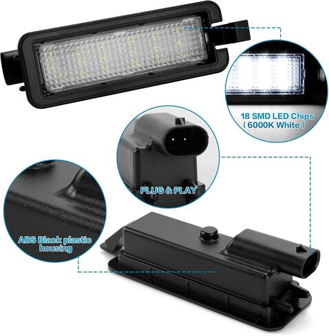 LED License Plate Lights Tag Lights Compatible with Challenger Avenger 2008-2014 Dodge Charger 2005-2014 Magnum 2005-2008 Dart 2013-2016 in Kuwait