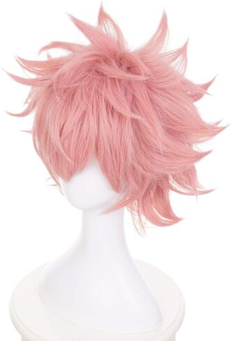 Pinky Mina Ashido شعر مستعار ، Mha Mina Ashido Cosplay شعر مستعار مع قرون القصاصات in Kuwait