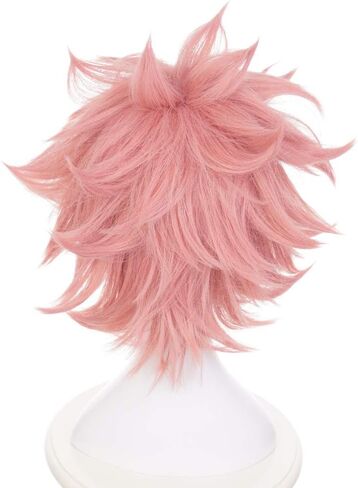 Pinky Mina Ashido شعر مستعار ، Mha Mina Ashido Cosplay شعر مستعار مع قرون القصاصات in Kuwait