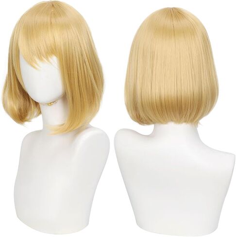 DAZCOS Anime Cosplay Wigs Womens Adults Costume Accessories for Halloween Party (Blonde) in Saudi Arabia