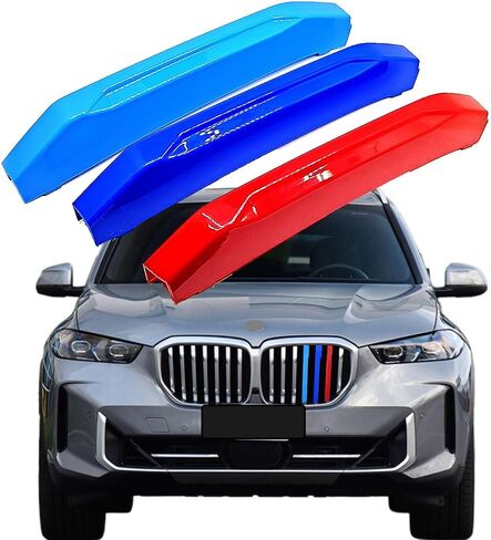 مقاطع McOlored متوافقة مع 23-Up لـ BMW X5 G05 LCI FIT 40I 40IX 50IX M50IX SVA 2023 2024 2025 2026 Stripe Grille Grill Kodney in Kuwait