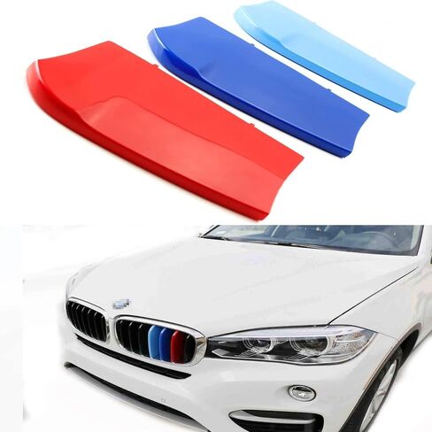 مقاطع McOlored متوافقة مع 23-Up لـ BMW X5 G05 LCI FIT 40I 40IX 50IX M50IX SVA 2023 2024 2025 2026 Stripe Grille Grill Kodney in Kuwait
