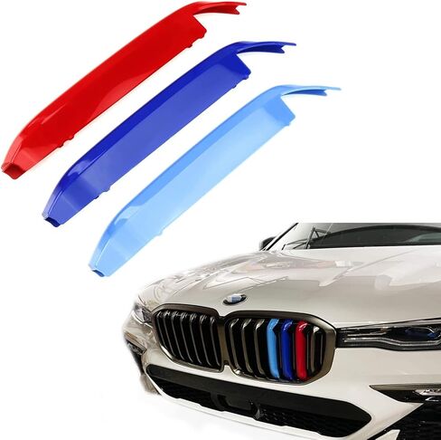 مقاطع McOlored متوافقة مع 23-Up لـ BMW X5 G05 LCI FIT 40I 40IX 50IX M50IX SVA 2023 2024 2025 2026 Stripe Grille Grill Kodney in Kuwait