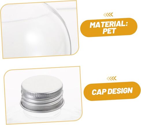 ARTIBETTER Light Bulb Bottle 10pcs Transparent Spherical Bottle Manual Empty Bottle The Party The Pet Novelty Drinking Glasses in Saudi Arabia