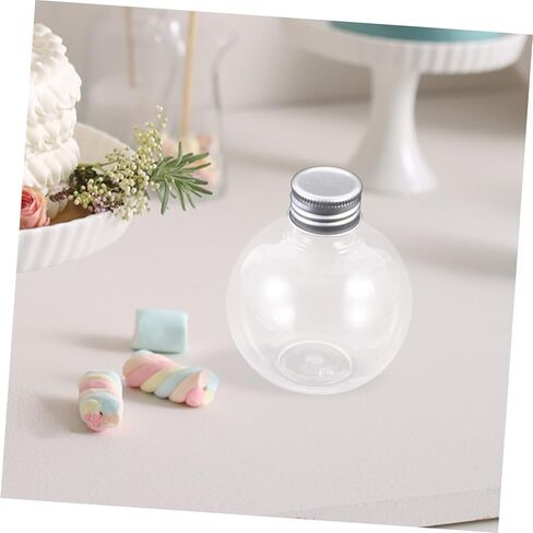 ARTIBETTER Light Bulb Bottle 10pcs Transparent Spherical Bottle Manual Empty Bottle The Party The Pet Novelty Drinking Glasses in Saudi Arabia
