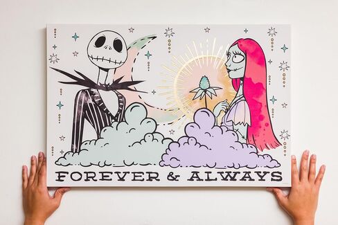 Silver Buffalo Disney Haunted Mansion Painting Set 4pc 12" x 5" Canvas Wall Art Set in Saudi Arabia