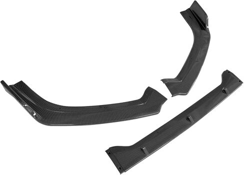 IKON MOTORSPORTS Front Bumper Lip, Compatible with 2019-2022 Nissan Altima, IKON Style Carbon Fiber Print PP Polypropylene Air Dam Chin Spoiler Protector Splitter 3PCS in Saudi Arabia