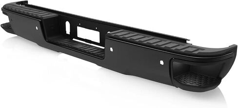 MOSTPLUS Black Rear Bumper Assembly Compatible for 2014-2018 Chevy Silverado GMC Sierra 1500 W/Parking Sensor Holes Complete Back Step Bumpers in Saudi Arabia