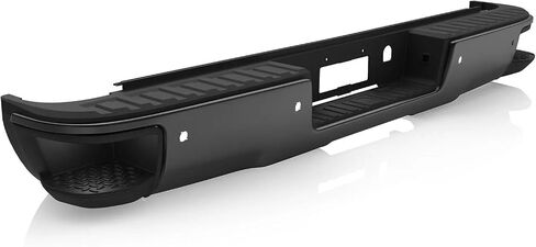 MOSTPLUS Black Rear Bumper Assembly Compatible for 2014-2018 Chevy Silverado GMC Sierra 1500 W/Parking Sensor Holes Complete Back Step Bumpers in Saudi Arabia