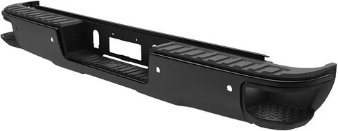 MOSTPLUS Black Rear Bumper Assembly Compatible for 2014-2018 Chevy Silverado GMC Sierra 1500 W/Parking Sensor Holes Complete Back Step Bumpers in Saudi Arabia
