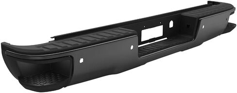 MOSTPLUS Black Rear Bumper Assembly Compatible for 2014-2018 Chevy Silverado GMC Sierra 1500 W/Parking Sensor Holes Complete Back Step Bumpers in Saudi Arabia