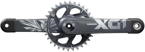 SRAM X01 Eagle Boost Crankset - 170 مم، 12 سرعة، 32t، تركيب مباشر، واجهة عمود دوران DUB، أحمر قمري/أوكسي، C2 in Saudi Arabia
