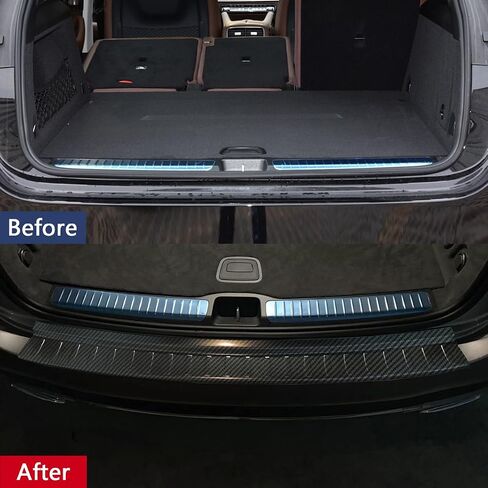 ملحقات السيارات تناسب Benz GLE 350 450 450e 580 W167 2020 2021 2022 2023 2024 غطاء واقي صفيحة العتبة الخلفية in Saudi Arabia