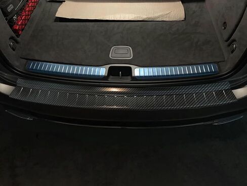 ملحقات السيارات تناسب Benz GLE 350 450 450e 580 W167 2020 2021 2022 2023 2024 غطاء واقي صفيحة العتبة الخلفية in Saudi Arabia