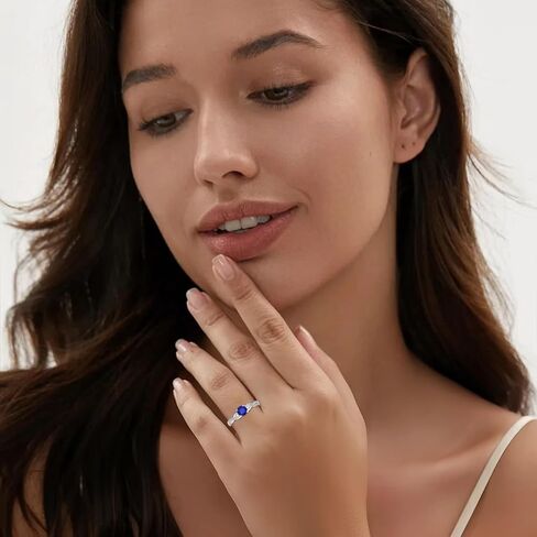 FJ Women وعد خواتم تشيكوسلوفاكيا مقلد الماس خاتم الفضة الاسترليني مجوهرات للنساء الفتيات in Saudi Arabia