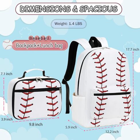 School Backpack for Girls Boys, Teens Bookbag with Lunch Box Set Kids Backpack Elementary Middle School Bag in Kuwait