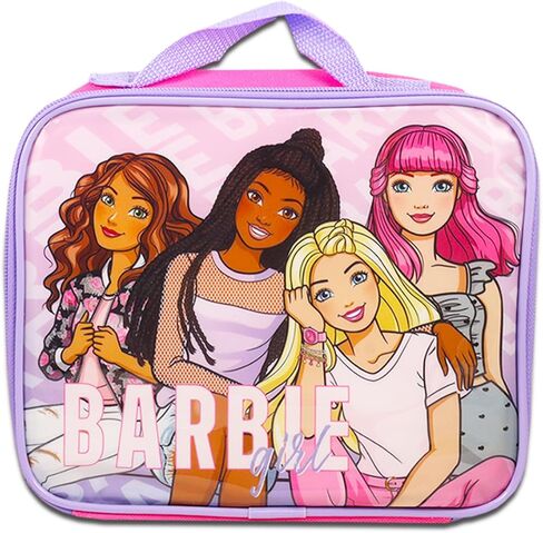 حقيبة ظهر Barbie مع مجموعة صندوق الغداء - حزمة مع حقيبة ظهر Barbie 16 "، حقيبة غداء ، زجاجة ماء ، ملصقات ، المزيد | حقيبة ظهر للفتيات ، الأطفال in Saudi Arabia
