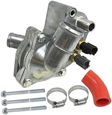 Aluminum Engine Coolant Thermostat Housing Assembly - with Dual Clip Style and 2 Sensors - Compatible with 2004-2011 Ford Ranger 4.0L V6 in Saudi Arabia