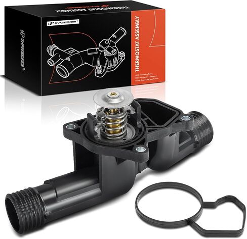 A-Premium Engine Coolant Thermostat Housing Assembly with Seal Compatible with BMW E36 Series 318i, 318is, 318ti, Z3, 1996 1997 1998 1999, 1.9L, Replace# 11531328884, 11531430017 in Saudi Arabia