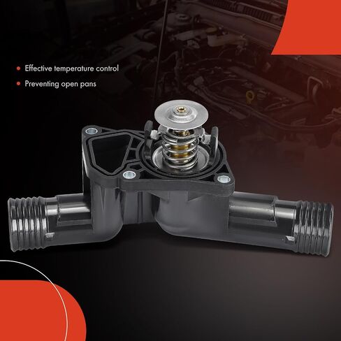 A-Premium Engine Coolant Thermostat Housing Assembly with Seal Compatible with BMW E36 Series 318i, 318is, 318ti, Z3, 1996 1997 1998 1999, 1.9L, Replace# 11531328884, 11531430017 in Saudi Arabia