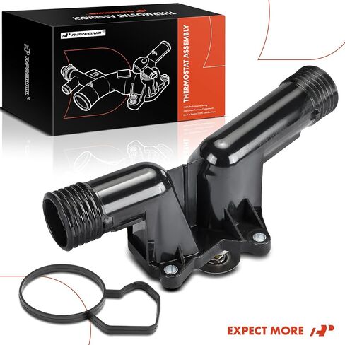 A-Premium Engine Coolant Thermostat Housing Assembly with Seal Compatible with BMW E36 Series 318i, 318is, 318ti, Z3, 1996 1997 1998 1999, 1.9L, Replace# 11531328884, 11531430017 in Saudi Arabia