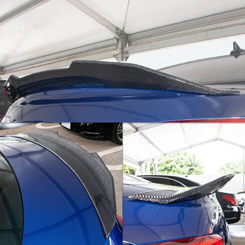 AeroBon Real Carbon Fiber Trunk Spoiler Compatible with 2008-2013 BMW 1 Series E82 Coupe Spoiler and 1M Coupe Spoiler (H Style) in Saudi Arabia