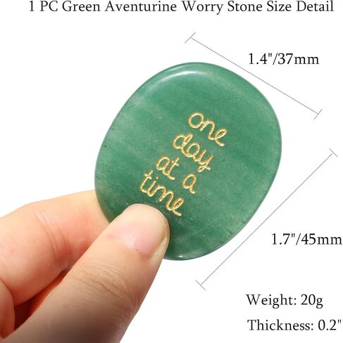 Worry Stone Amethyst 1PC, Healing Crystal Worry Stones for Anxiety, Thumb Relaxing Stone Power Soothing Amethyst Relief Stone for Meditation in Saudi Arabia
