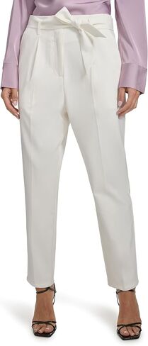 Calvin Klein Women's Straight Leg Belted Tie Waist Pant in Saudi Arabia