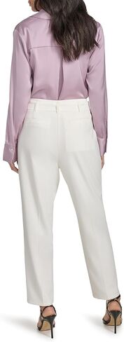 Calvin Klein Women's Straight Leg Belted Tie Waist Pant in Saudi Arabia