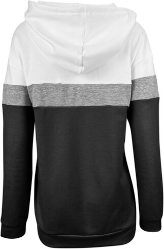 Minclouse Long Sleeves Long Color Block Tops Tops Cute Disual Draphring Lightweight Tunic Pullover in Kuwait