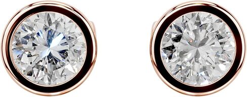 1-4 ct stud stud arring 925 sterling Silver & 10k 14k 18k 18k Gold Gold Hishaf For Women in Saudi Arabia