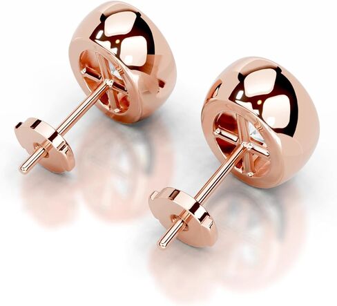 1-4 ct stud stud arring 925 sterling Silver & 10k 14k 18k 18k Gold Gold Hishaf For Women in Kuwait