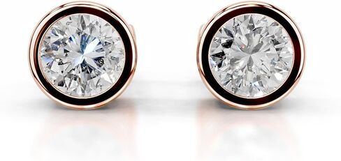 1-4 ct stud stud arring 925 sterling Silver & 10k 14k 18k 18k Gold Gold Hishaf For Women in Saudi Arabia