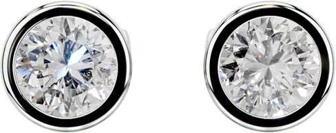 1-4 ct stud stud arring 925 sterling Silver & 10k 14k 18k 18k Gold Gold Hishaf For Women in Kuwait