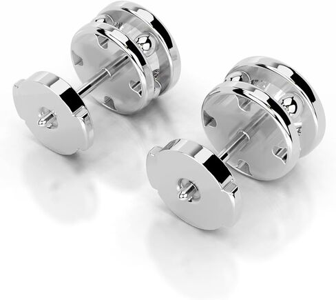 1-4 ct stud stud arring 925 sterling Silver & 10k 14k 18k 18k Gold Gold Hishaf For Women in Kuwait