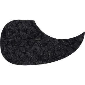 ARTIBETTER Guitar Pickguard Anti-Scratch Guard Plate Self-Adhesive Pick Guard Sticker for 40/41 Inch Acoustic Guitar Parts Black