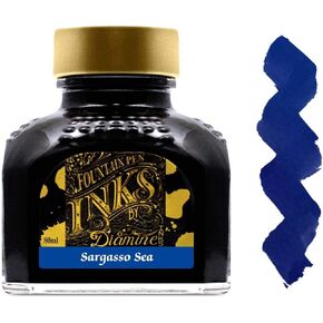 Diamine Fountain Pen Bottled Ink, 80ml - Sargasso Sea
