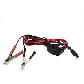 SAE to Alligator Clips Wire Harness with OnOff Switch 12V24V Quick Disconnect Extension Cord for Pump Motorcycle Car Battery Solar Panels, Use On Lawn and Garden Sprayers, 8.2Ft2.5M