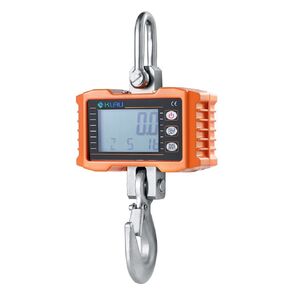Klau Hanging Scale 500 kg 1000 lb Digital Crane Scale Heavy Duty Industrial Smart Weighing Tool Hoist Orange for Farm Factory