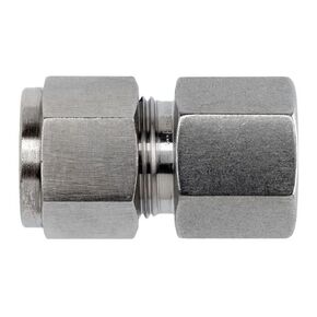 Brennan N2405-04-02-SS Stainless Steel Compression Tube Fitting, Straight Adapter, 1/4" Tube OD x 1/8" NPT Female