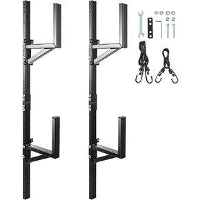 Trailer Ladder Rack, Side Mount Ladder racks with 200 LBS Capacity, Ladder racks Fit for Enclosed Trailer Exterior Side Wall – 2 Pack, Black in Saudi Arabia